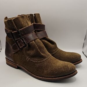 Matisses Brown Suede Ankle Boots Wom3ns Size 8